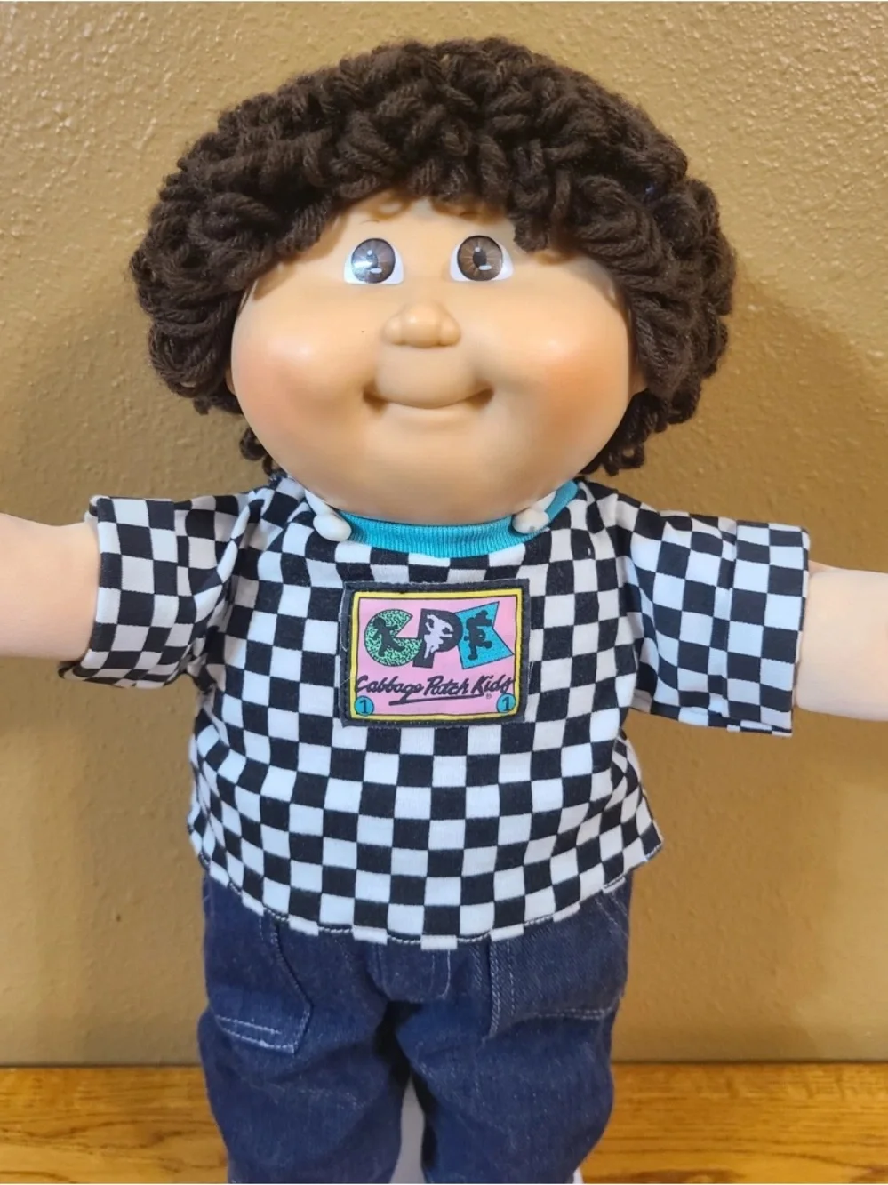 Vintage Cabbage Patch Kids Doll HM15 Boy Transitional Hasbro